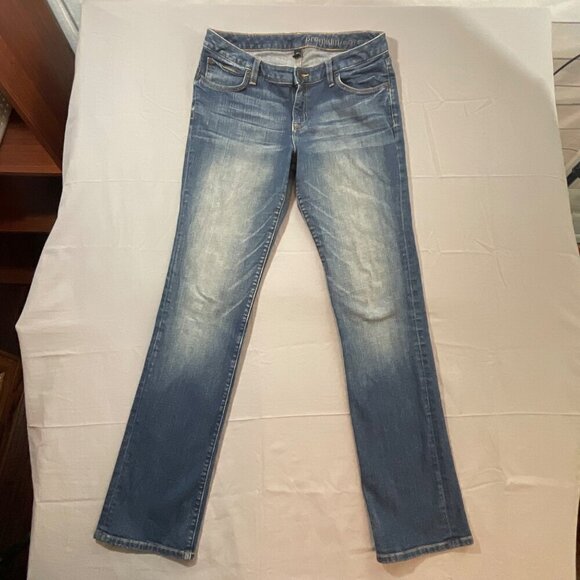 Gap Premium Curvy Straight Jeans Faded Blue Women's Casual Denim 8/29 Long - Picture 11 of 14